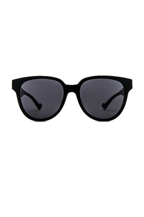 gucci generation round|Gucci Generation Round Sunglasses in Shiny Black .